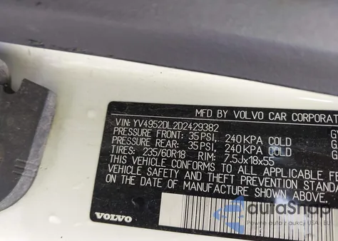 2013 Volvo Xc60 3.2 Premier из США, поврежденный, VIN YV4952DL2D2429382